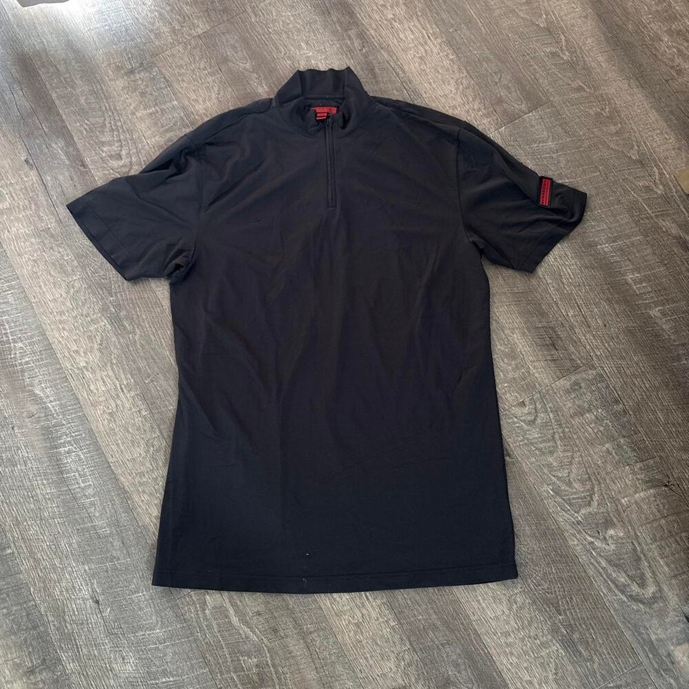 Burberry black short sleeve polo